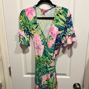 Lilly Pulitzer wrap maxi dress